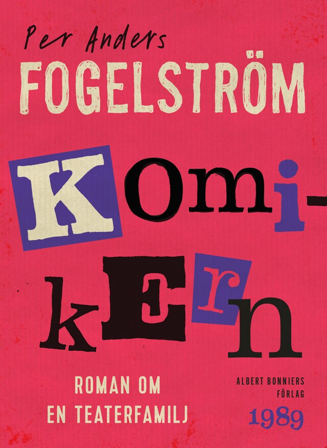 Buchcover für Komikern : roman om en teaterfamilj