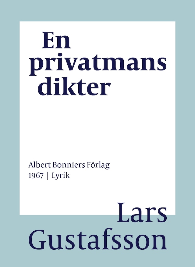 Book cover for En privatmans dikter