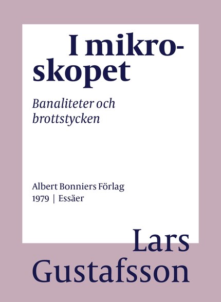 I mikroskopet : banaliteter och brottstycken bookCoverFor