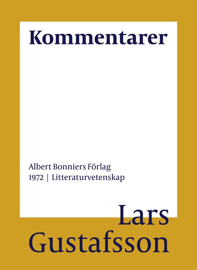 Copertina del libro per Kommentarer