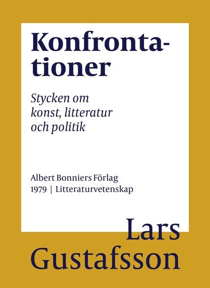 Konfrontationer : stycken om konst, litteratur och politik bookCoverFor