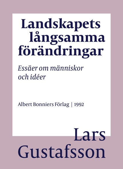 Landskapets långsamma förändringar : essäer om människor och idéer bookCoverFor