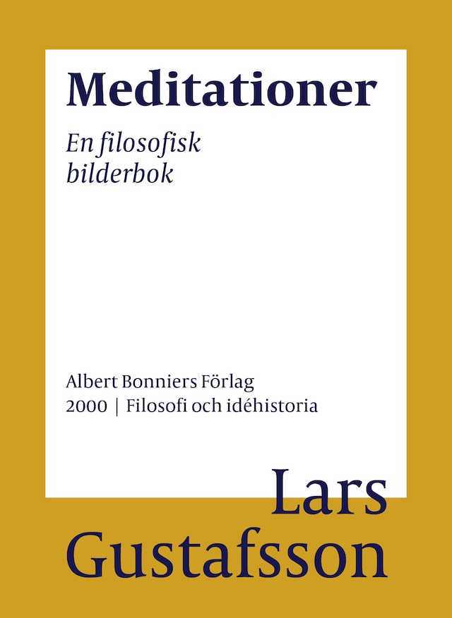 Book cover for Meditationer : en filosofisk bilderbok