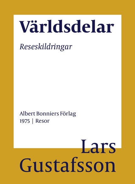 Världsdelar : reseskildringar bookCoverFor