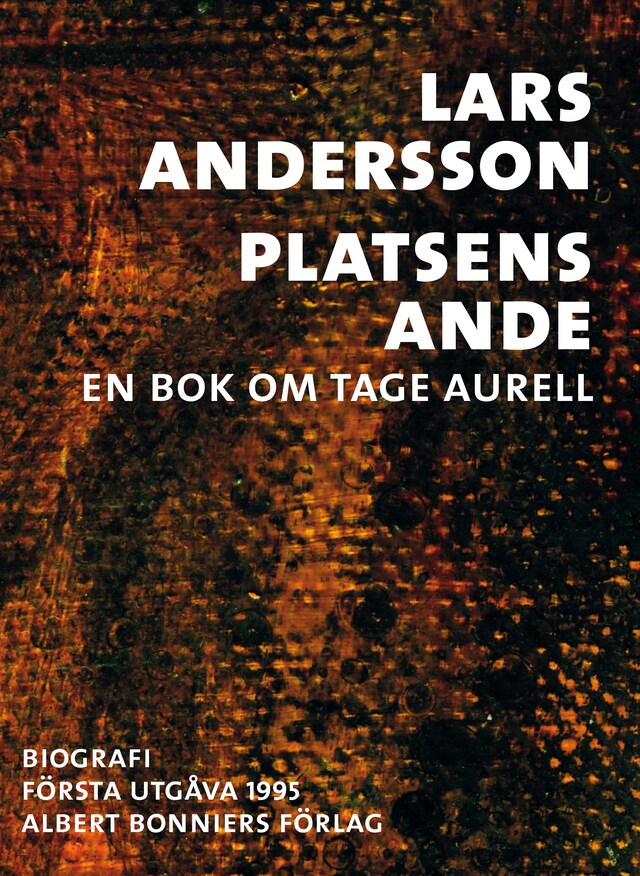 Book cover for Platsens ande : en bok om Tage Aurell