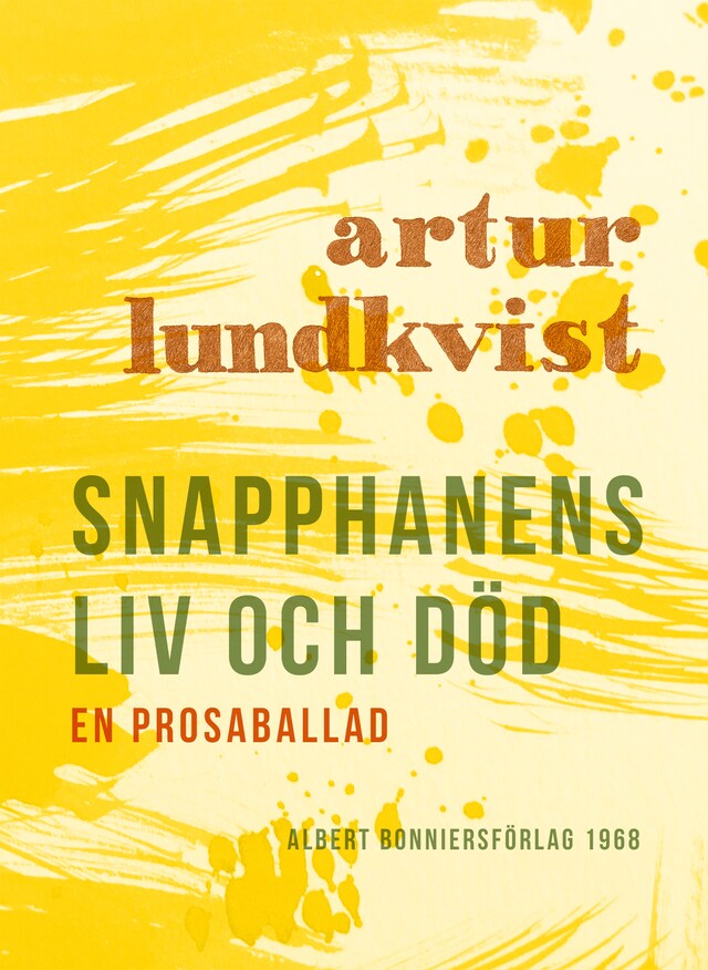 Buchcover für Snapphanens liv och död : en prosaballad