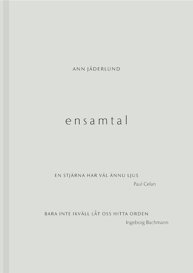 Book cover for Ensamtal