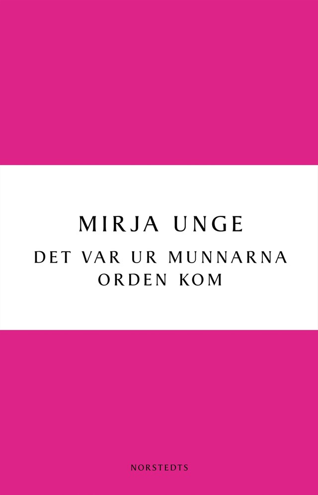 Book cover for Det var ur munnarna orden kom