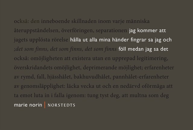 Bokomslag for jag kommer att hålla ut alla mina händer fingrar sa jag : och föll medan jag sa det