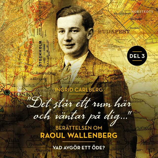Book cover for "Det står ett rum här och väntar på dig": Berättelsen om Raoul Wallenberg del 3 : Vad avgör ett öde?