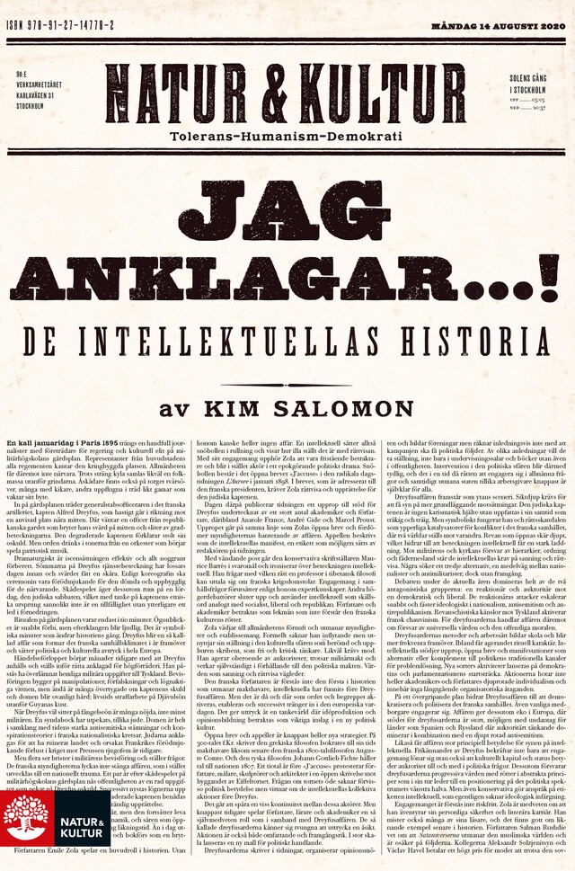 Copertina del libro per Jag anklagar