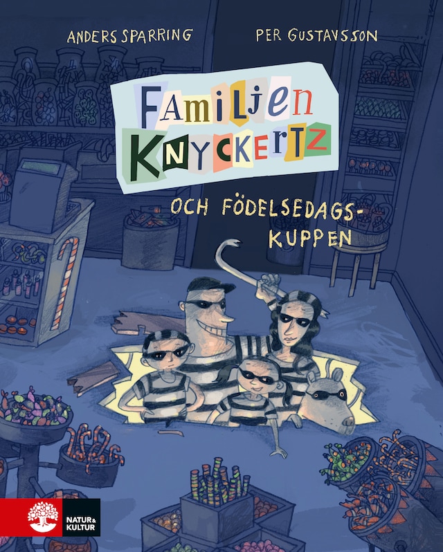 Buchcover für Familjen Knyckertz och födelsedagskuppen