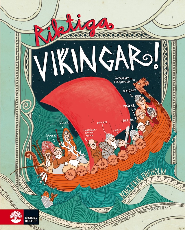 Book cover for Riktiga vikingar!