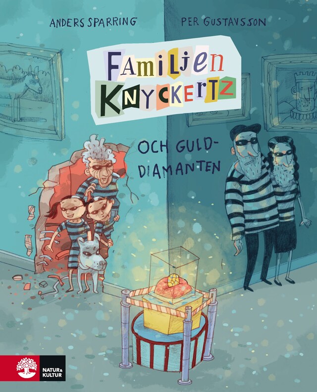 Buchcover für Familjen Knyckertz och gulddiamanten