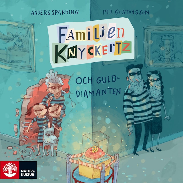 Portada de libro para Familjen Knyckertz och gulddiamanten