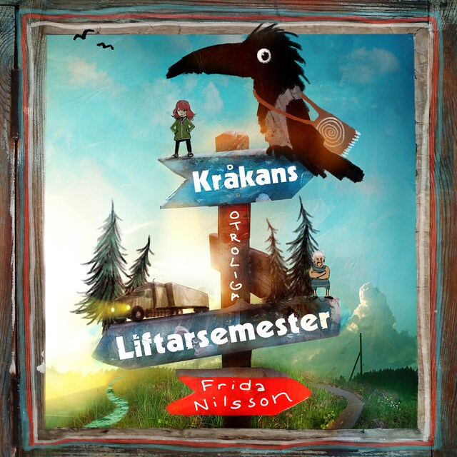 Book cover for Kråkans otroliga liftarsemester