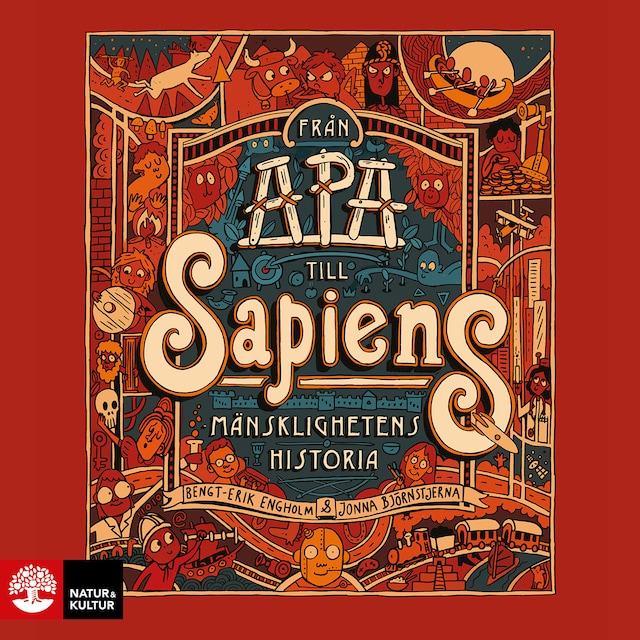 Book cover for Från apa till sapiens