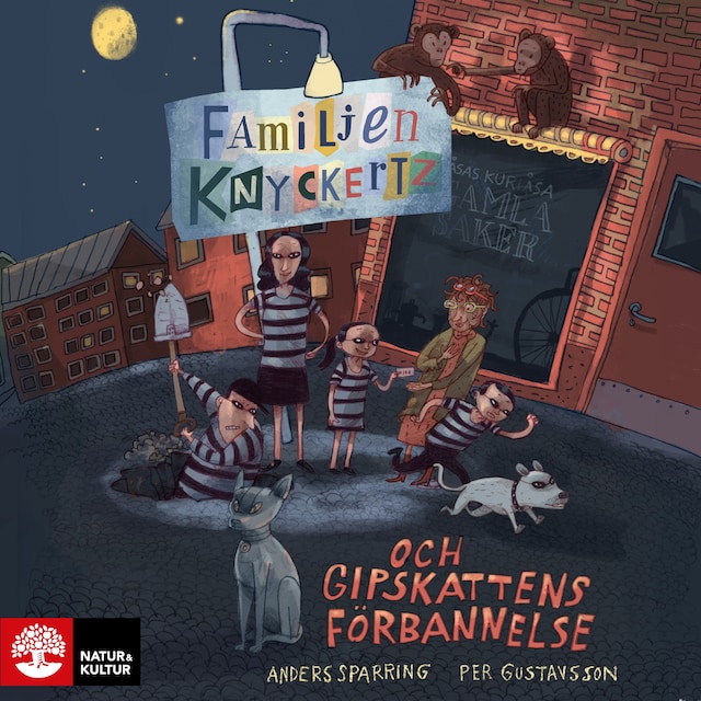 Book cover for Familjen Knyckertz och gipskattens förbannelse