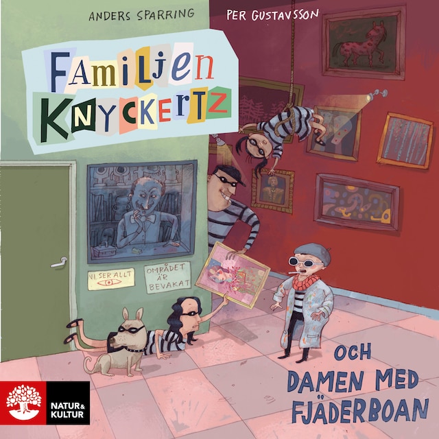 Copertina del libro per Familjen Knyckertz och damen med fjäderboan