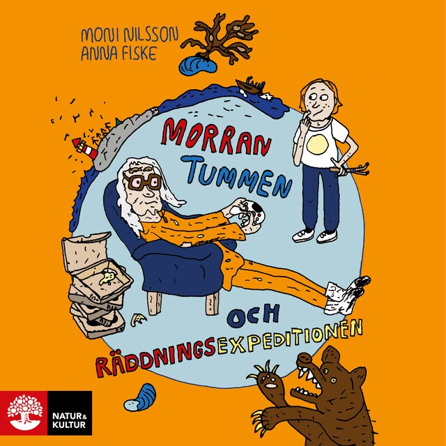 Book cover for Morran, Tummen och räddningsexpeditionen