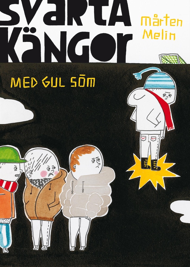 Book cover for Svarta kängor med gul söm