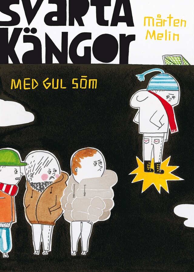 Couverture de livre pour Svarta kängor med gul söm