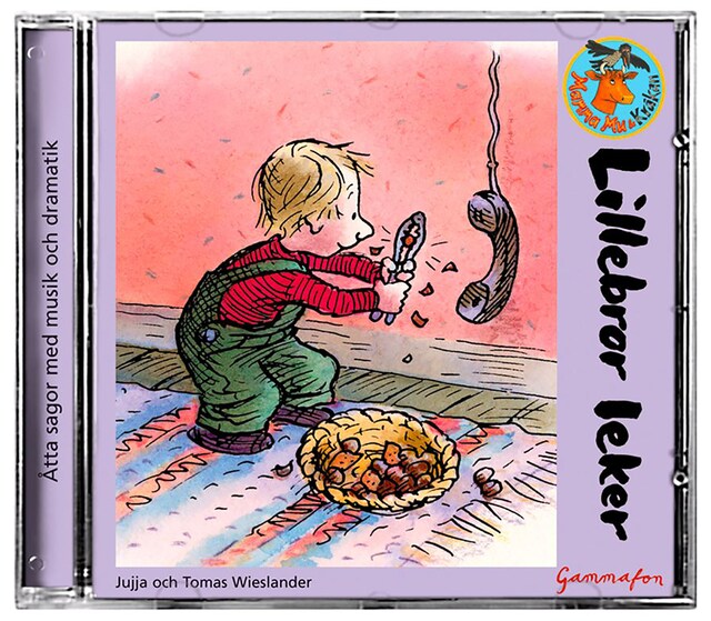 Book cover for Lillebror leker - Hallå i telefon
