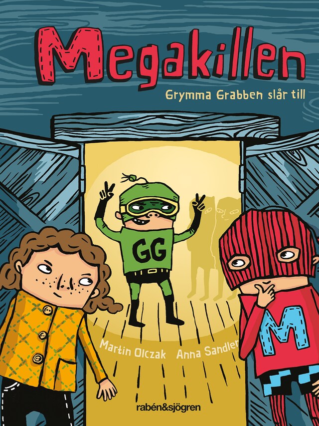 Book cover for Megakillen. Grymma Grabben slår till
