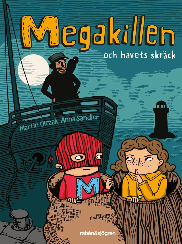 Book cover for Megakillen och havets skräck