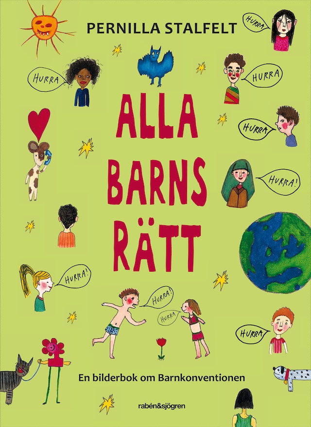 Book cover for Alla barns rätt : en bilderbok om Barnkonventionen