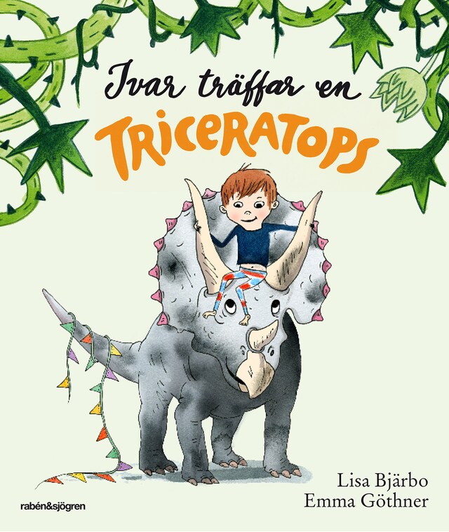 Book cover for Ivar träffar en triceratops