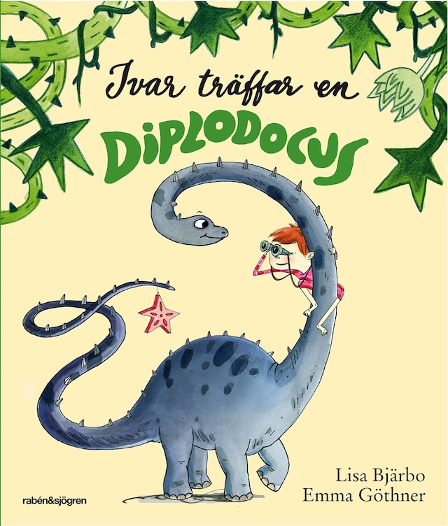 Copertina del libro per Ivar träffar en diplodocus