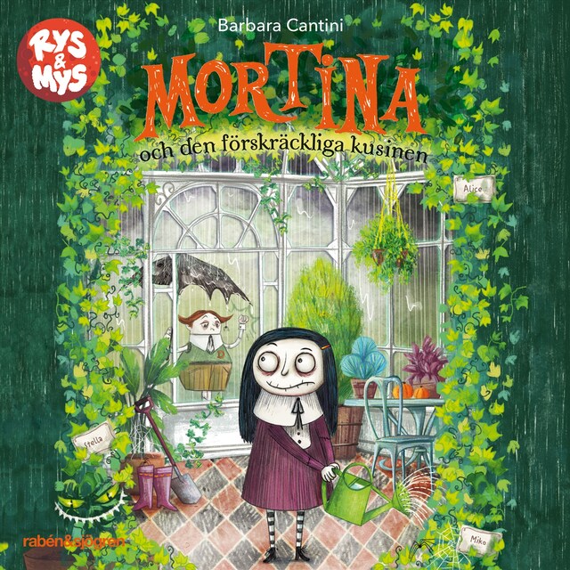 Book cover for Mortina och den förskräckliga kusinen