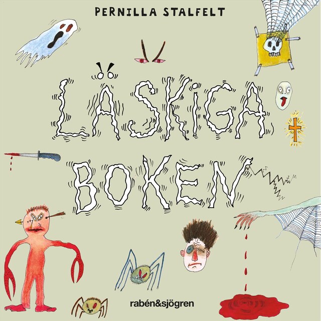 Book cover for Läskiga boken