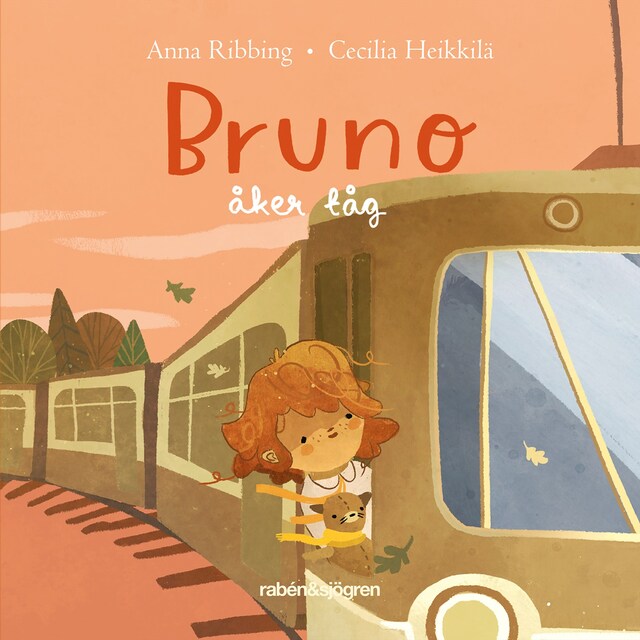 Book cover for Bruno åker tåg