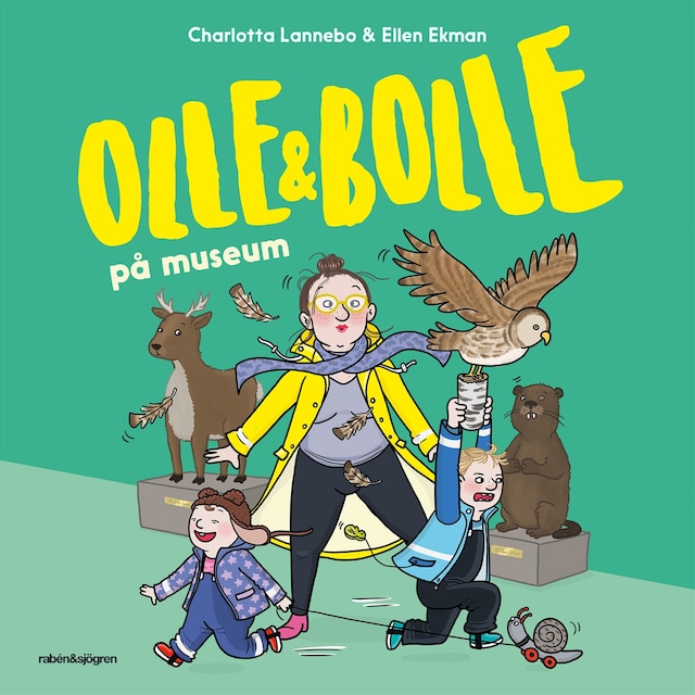 Couverture de livre pour Olle och Bolle på museum