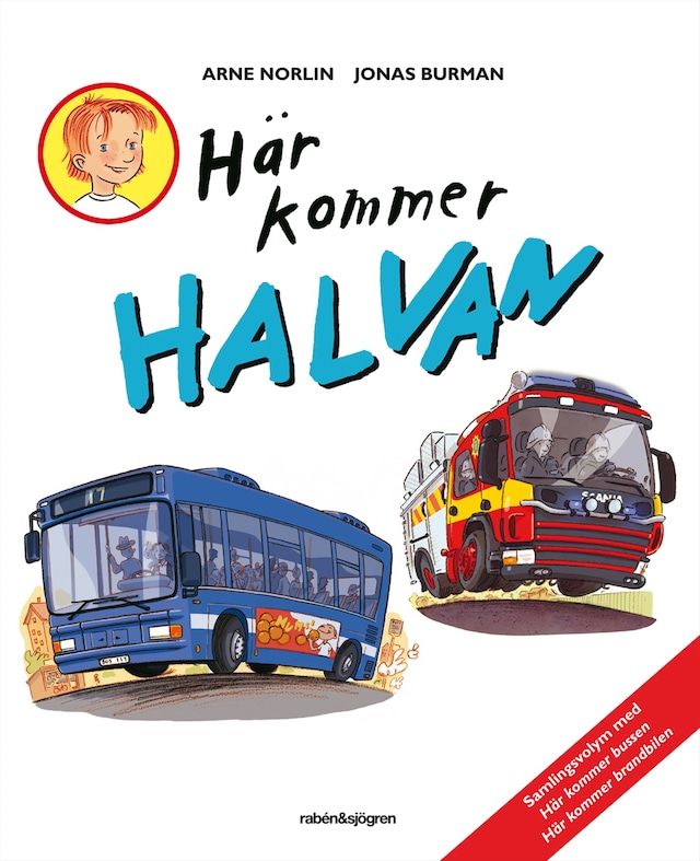Book cover for Här kommer Halvan