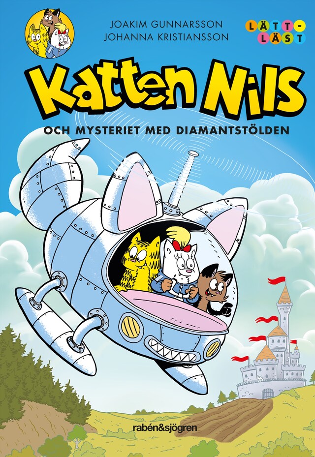 Couverture de livre pour Katten Nils och mysteriet med diamantstölden