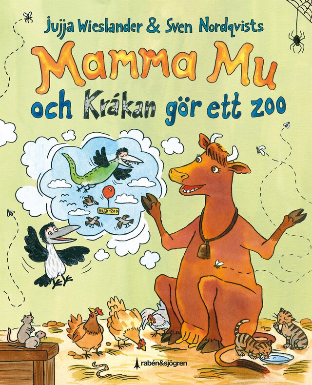 Couverture de livre pour Mamma mu och Kråkan gör ett zoo
