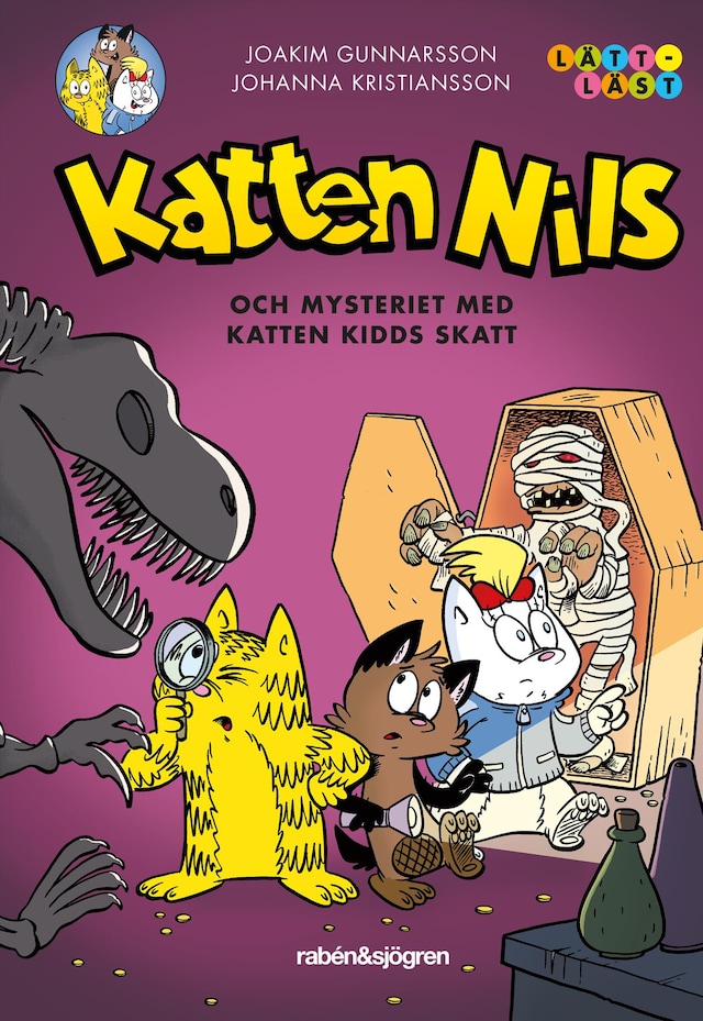 Couverture de livre pour Katten Nils och mysteriet med Katten Kidds skatt