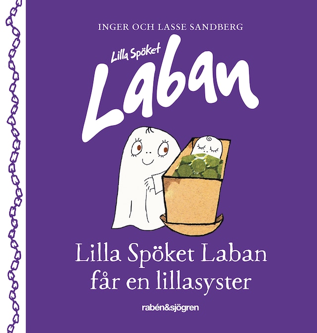 Book cover for Lilla spöket Laban får en lillasyster