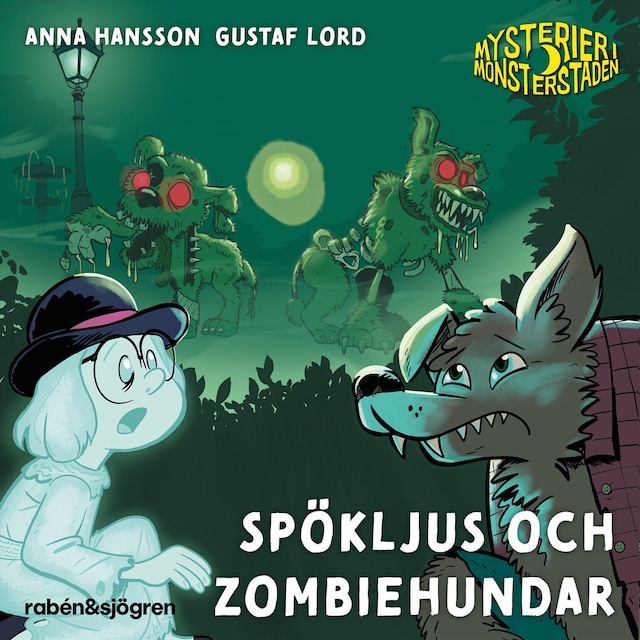 Book cover for Spökljus och zombiehundar