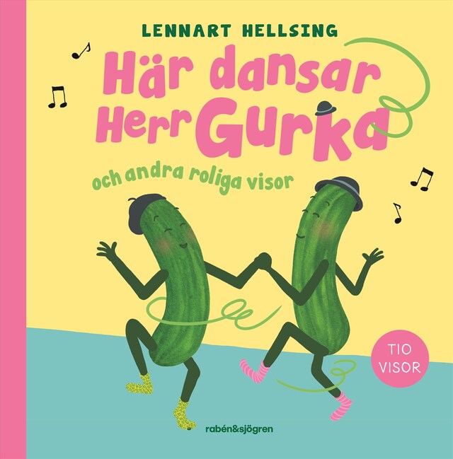 Bokomslag for Här dansar Herr Gurka och andra roliga visor