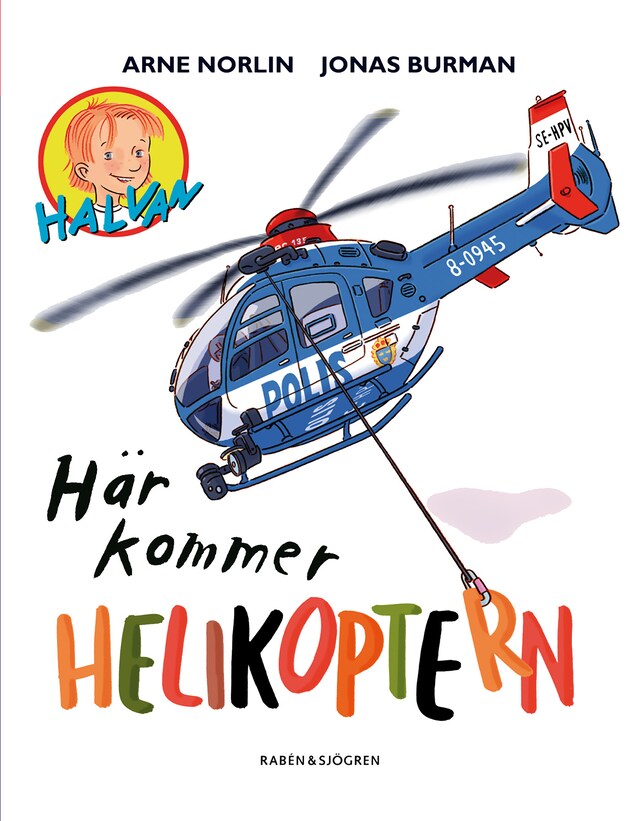 Kirjankansi teokselle Här kommer helikoptern