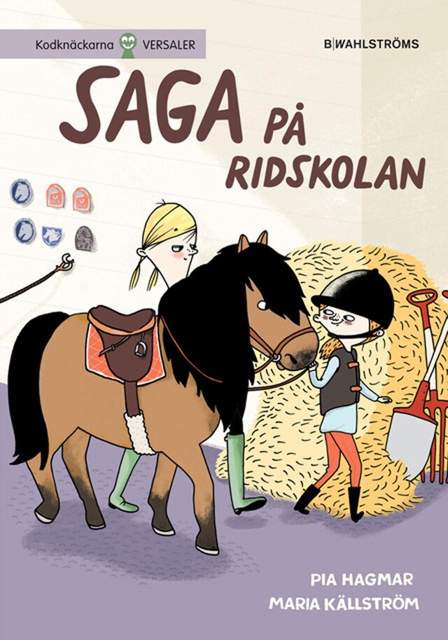 Book cover for Saga på ridskolan