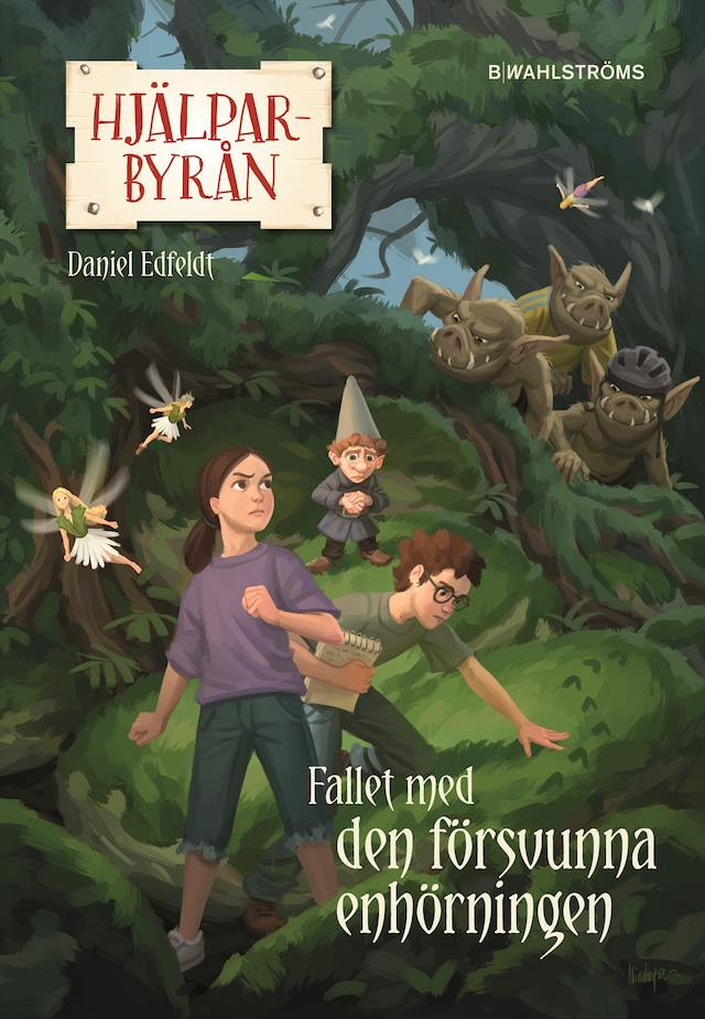 Book cover for Hjälparbyrån. Fallet med den försvunna enhörningen