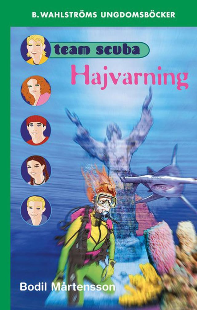 Book cover for Team Scuba - Hajvarning