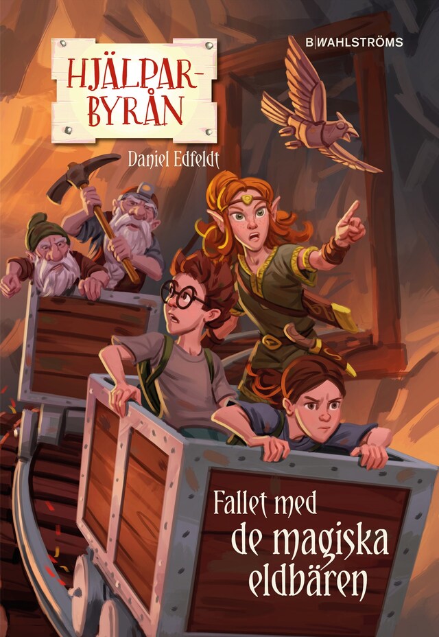 Book cover for Hjälparbyrån. Fallet med de magiska eldbären