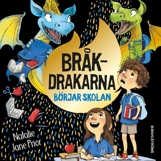 Book cover for Bråkdrakarna börjar skolan