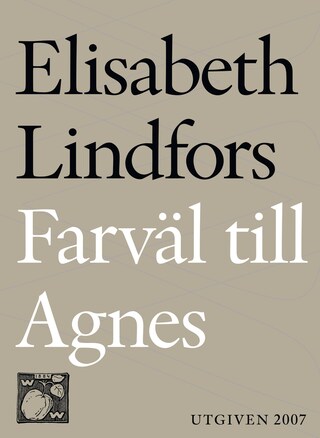 Farväl till Agnes bookCoverFor